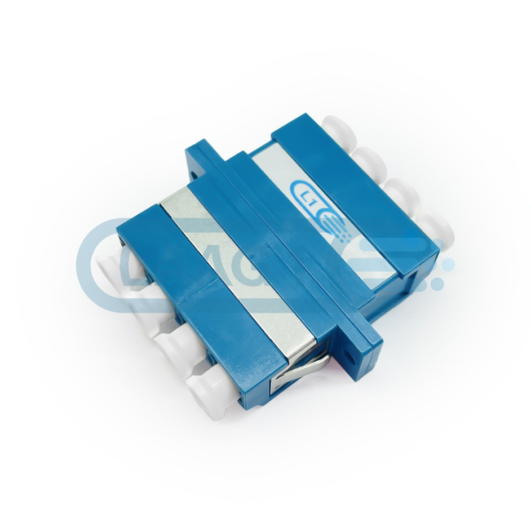 Quad LCUPC connector koppelblokje