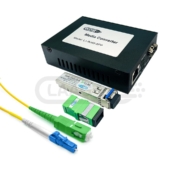 FTTH Media converter set green complete media converter